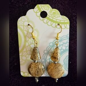 Jasper & Crystal Earrings